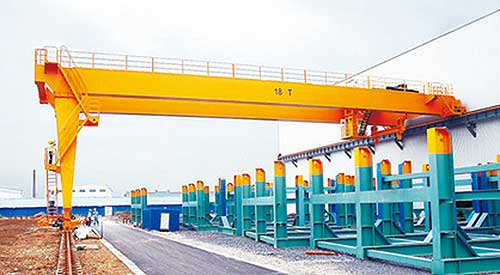 BMG double girder semi gantry crane