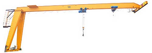 Electric hoist semi gantry crane
