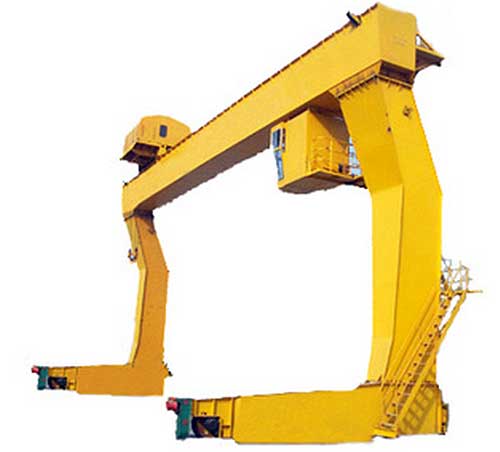 L type single girder gantry crane