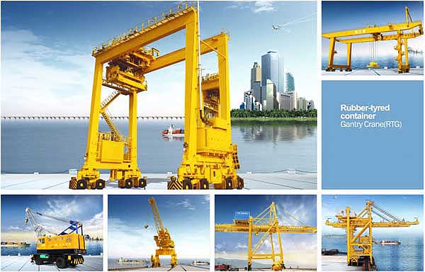 rubber tire gantry crane for sale